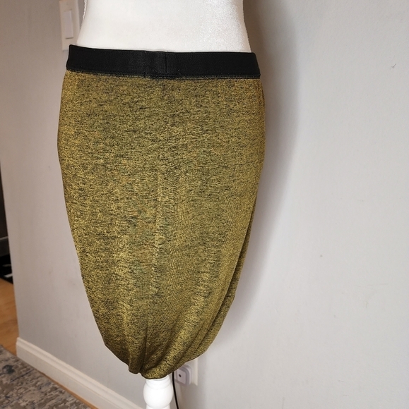 T by Alexander Wang Green stretch skirt - Picture 5 of 11